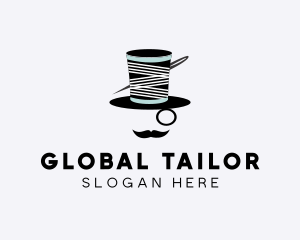 Tailoring Gentleman Hat  logo design