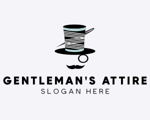 Tailoring Gentleman Hat  logo design