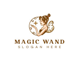 Female Fantasy Fairy logo design