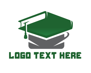 Skill - Graduation Cap Book logo design