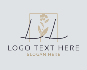 Salon - Minimalist Floral Fashion logo design