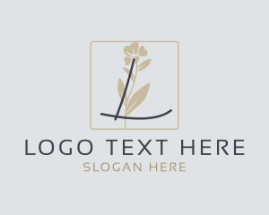 Minimalist Floral Fashion Logo