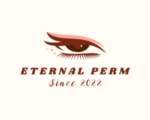 Perm - Sparkling Beauty Eyelash logo design