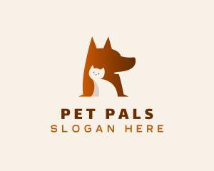 Dog & Cat Pet Shop logo design