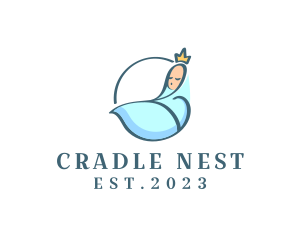 Cradle - Lullaby Infant Princess logo design