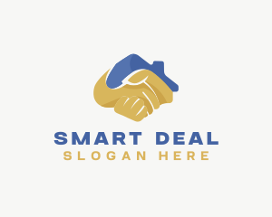 Deal - Handshake Real Estate Agreement logo design