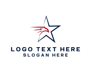 Freedom - American Sport Star Eagle logo design