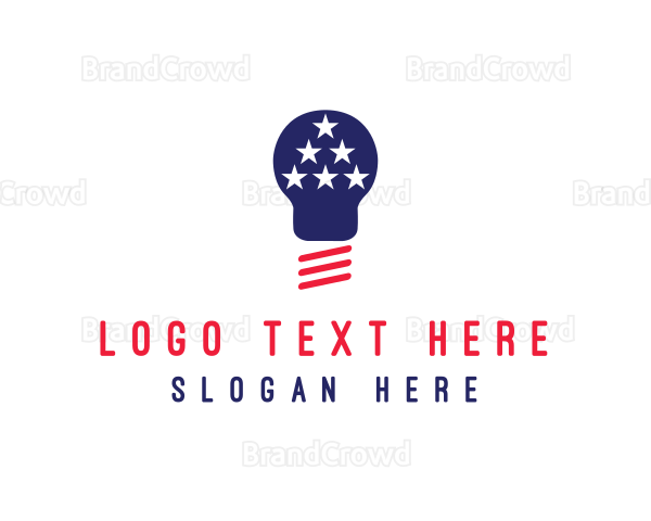 USA Light Bulb Logo