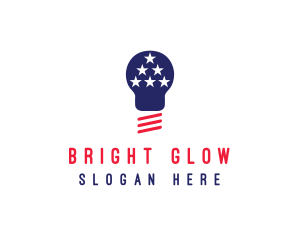 Bulb - USA Light Bulb logo design