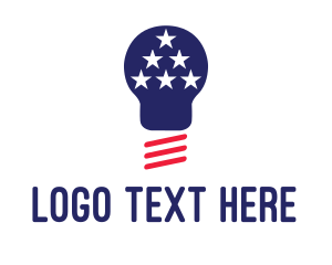 Usa - USA Light Bulb logo design
