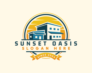 Sunset House Property logo design