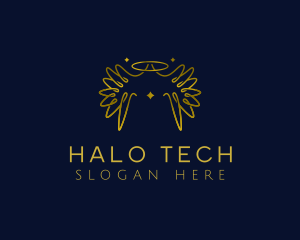 Halo - Angel Wings Halo logo design