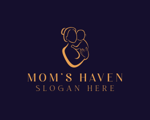 Mom - Mom Baby Childcare logo design