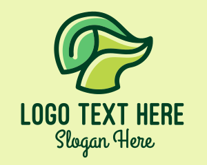 Green - Green Leaf Stalk logo design