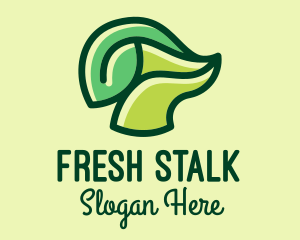 Stalk - Green Leaf Stalk logo design