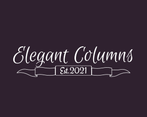 Elegant Banner Boutique logo design