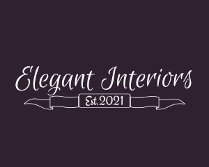 Elegant Banner Boutique logo design