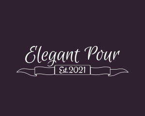 Elegant Banner Boutique logo design