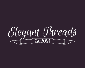 Elegant Banner Boutique logo design