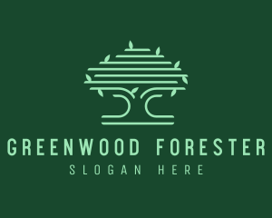 Forest Jungle Tree logo design