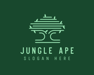 Forest Jungle Tree logo design