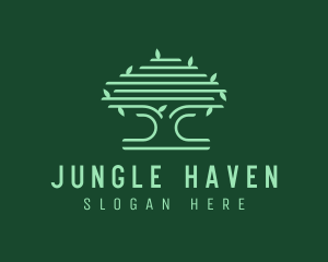 Forest Jungle Tree logo design