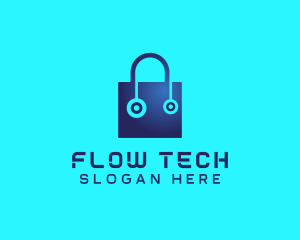 Tech Digital Shopping  logo design