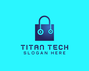 Tech Digital Shopping  logo design