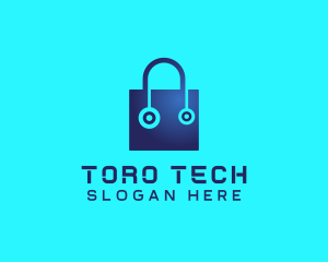 Tech Digital Shopping  logo design