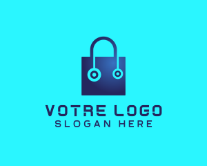 Shopping - Tech Digital Shopping logo design