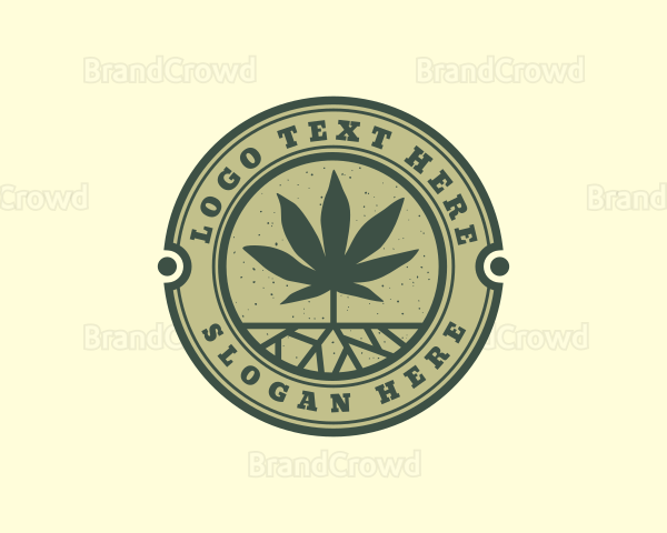 Weed Cannabis Leaf Logo