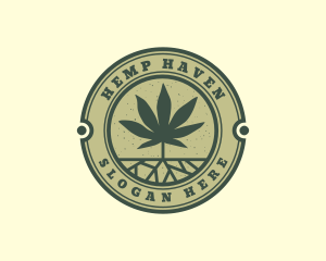 Weed Cannabis Leaf logo design