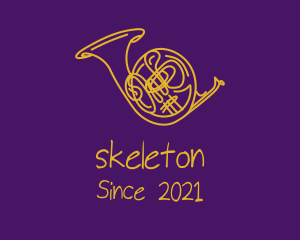 Golden - Golden Musical Trumpet logo design
