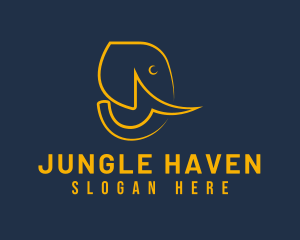 Wild Elephant Safari logo design