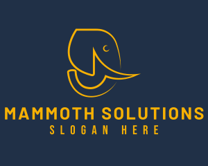 Mammoth - Wild Elephant Safari logo design