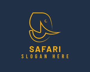 Wild Elephant Safari logo design