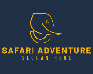 Wild Elephant Safari logo design