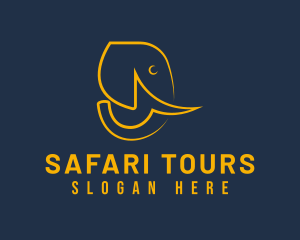 Wild Elephant Safari logo design