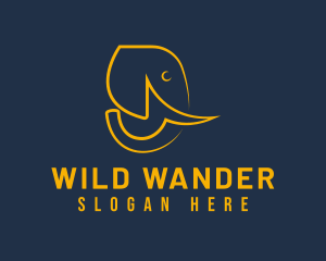 Wild Elephant Safari logo design