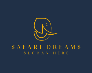 Wild Elephant Safari logo design