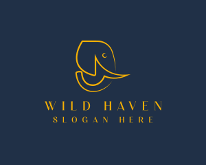 Wild Elephant Safari logo design