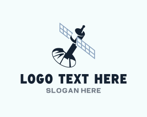 Network - Network Satellite Technology logo design