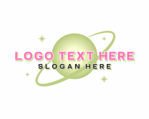 Sparkle - Planet Star Orbit logo design