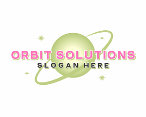 Planet Star Orbit logo design