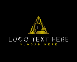 Triangle - Tech Pyramid Triangle logo design