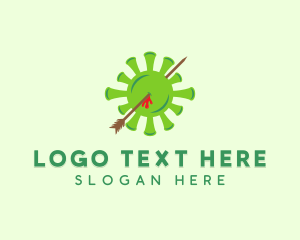 Work At Home - Deadly Green Virus logo design