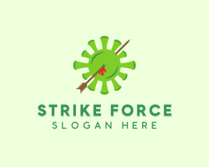 Strike - Deadly Virus Arrow logo design