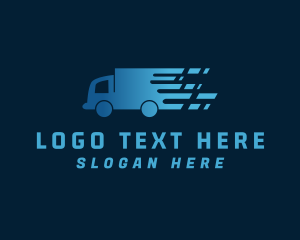 Courier - Express Delivery Truck logo design
