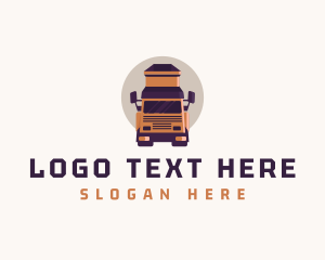 Trailer Truck - Truck Transport Freight logo design