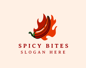 Chili - Flaming Hot Chili logo design